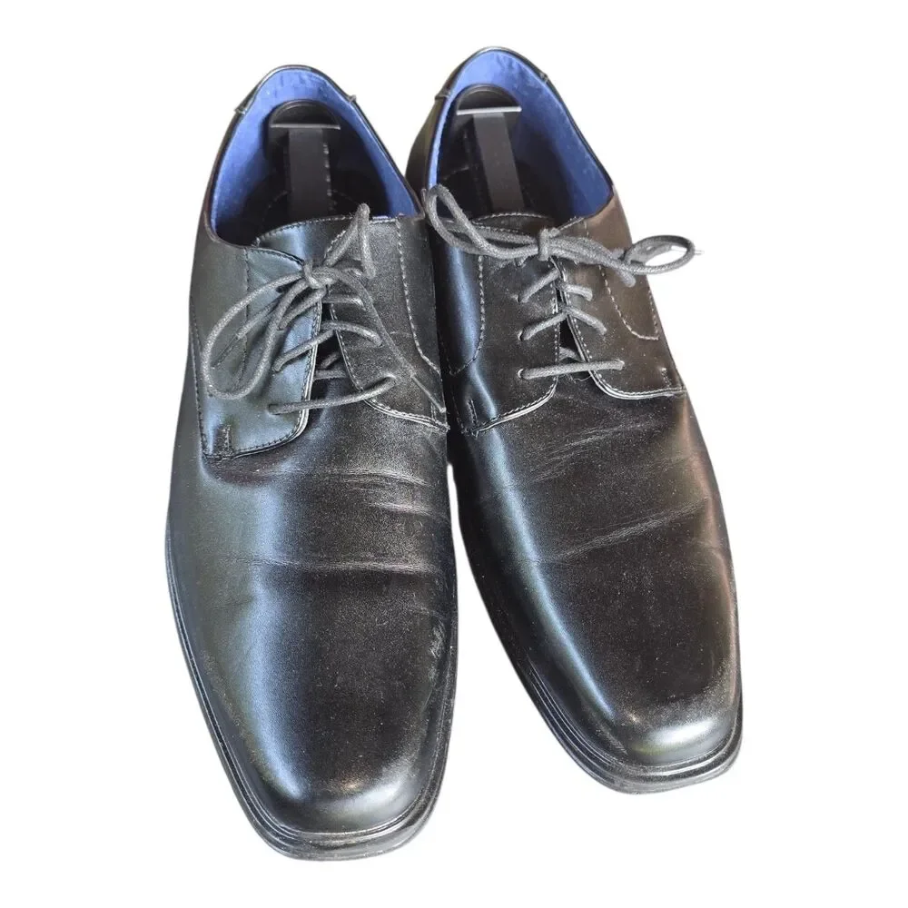 Perry Ellis Portfolio CARLOS Ultra Foam Oxford Dress Shoes Black Men’s Size 13